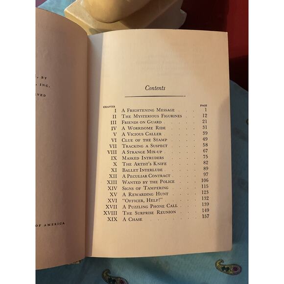 1954 Hardback The Scarlett Slipper Mystery Nancy Drew - Picture 7 of 13